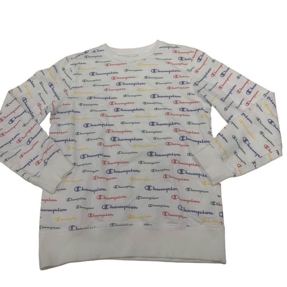 Multicolored Champion Monogrammed Patterned Sweat… - image 1